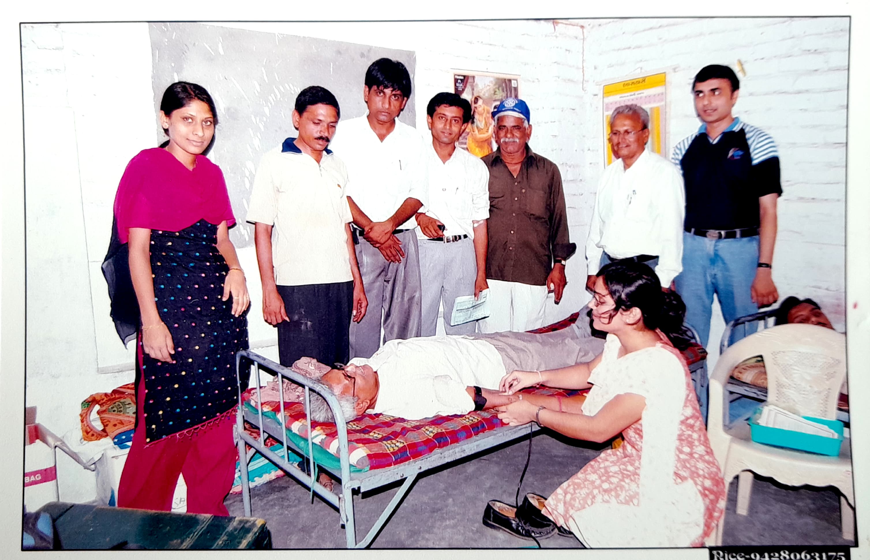 A Blood Donation Camp was successfully organized in collaboration with Red Cross Himmatnagar and Rotary Club Vadali, encouraging voluntary blood donation for community welfare.