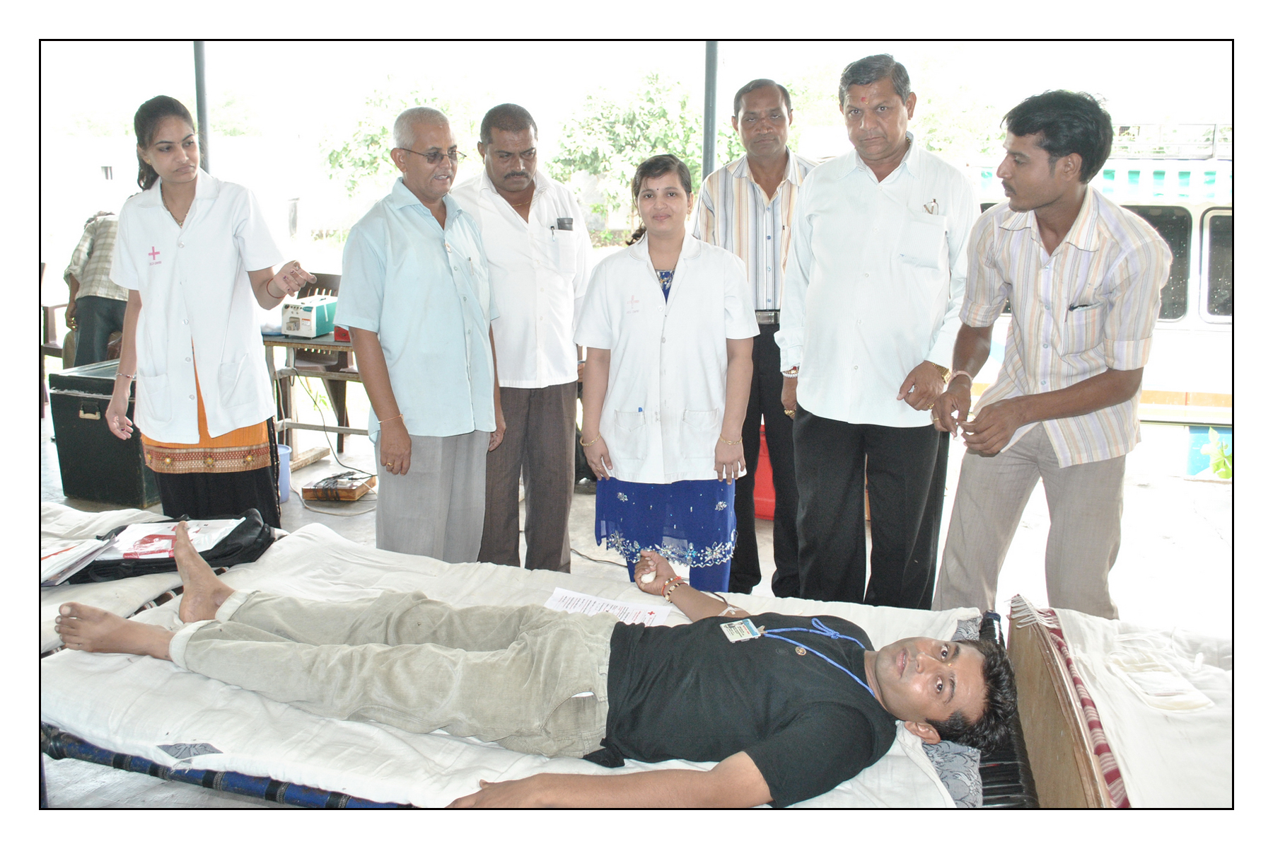 A Blood Donation Camp was organized in collaboration with Red Cross Himmatnagar and Rotary Club Vadali.