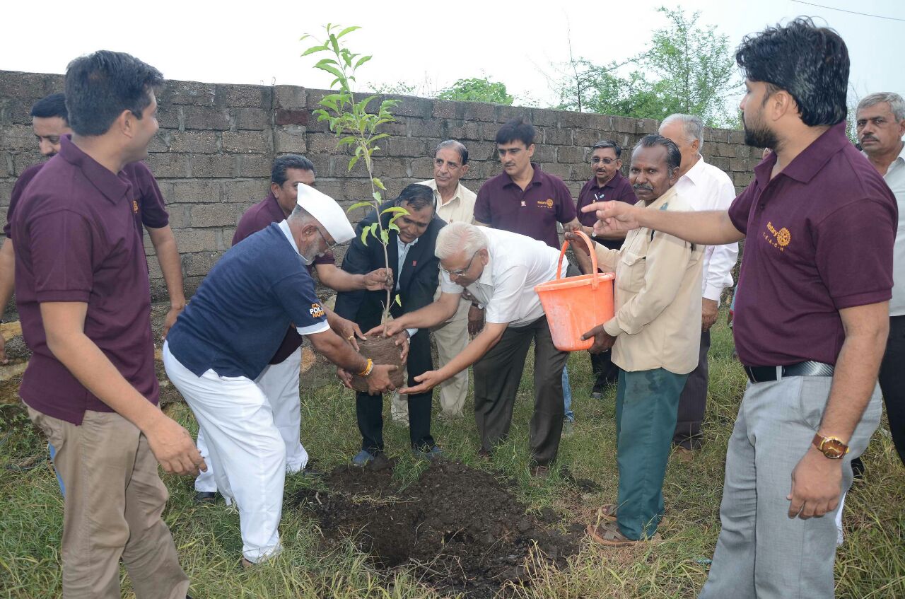 Tree Plantation at Yogeshwar Jin, Vadali