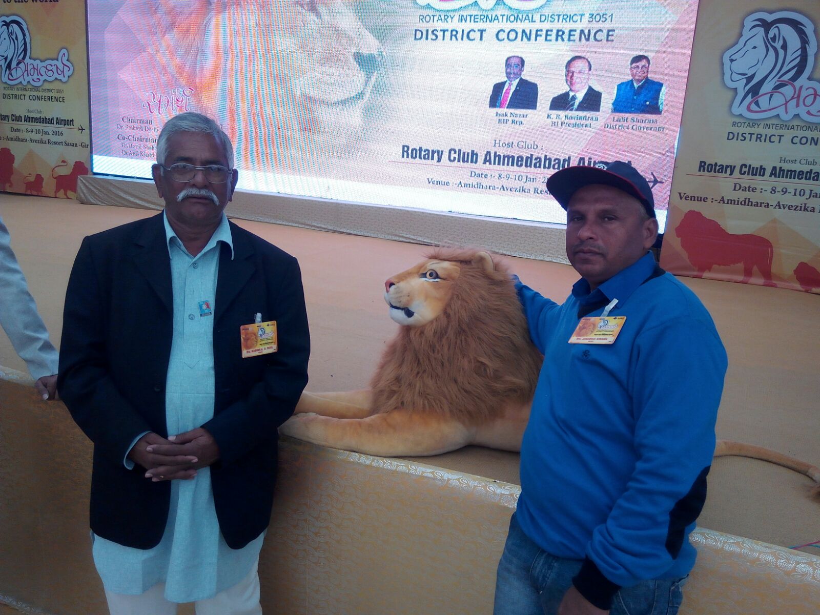 Rotarians, accompanied by their families, participated in the District Conference