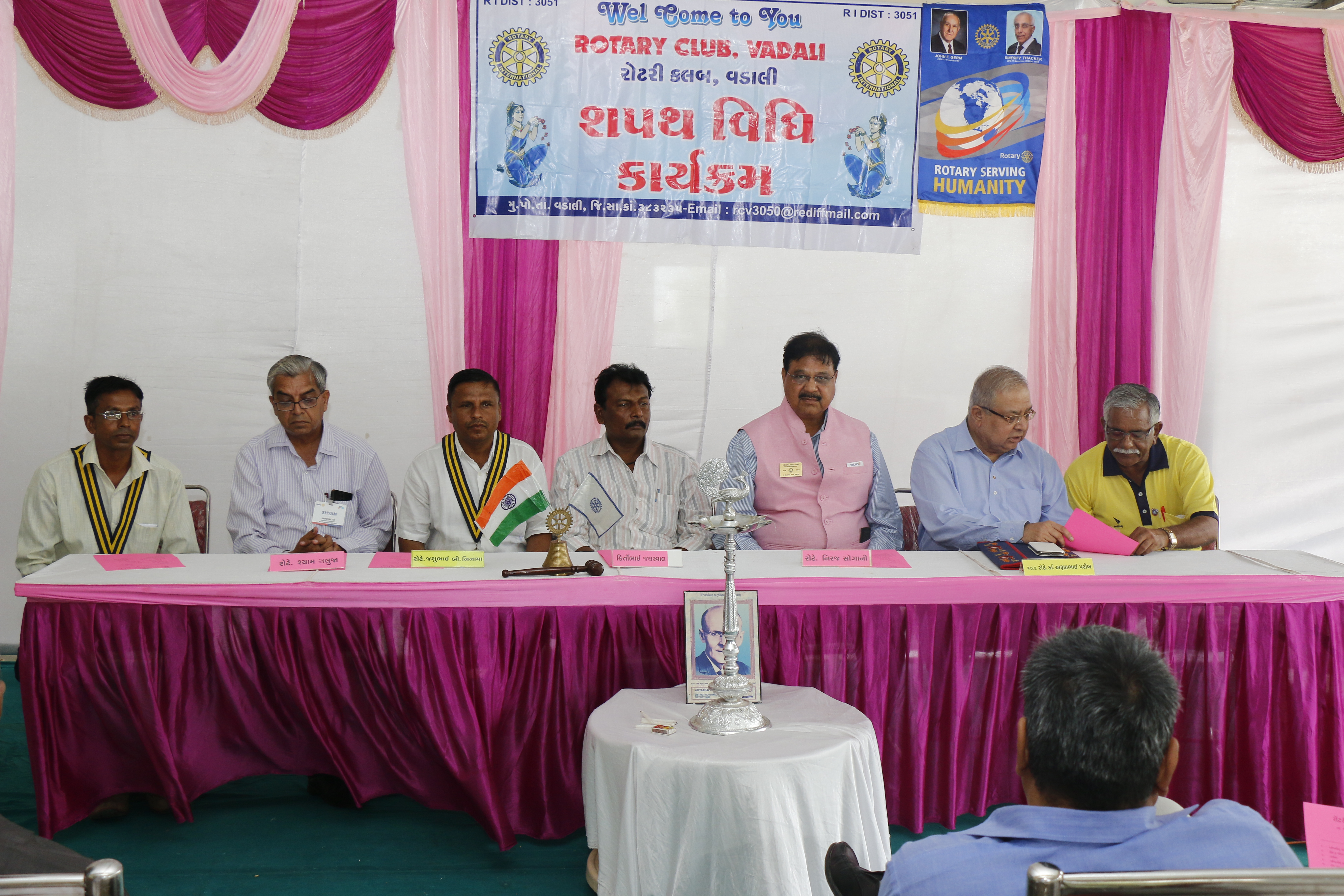 The Installation Ceremony was held with dignity and enthusiasm, marking the formal induction of the new office bearers and the beginning of a new Rotary year with renewed commitment to service and fellowship.