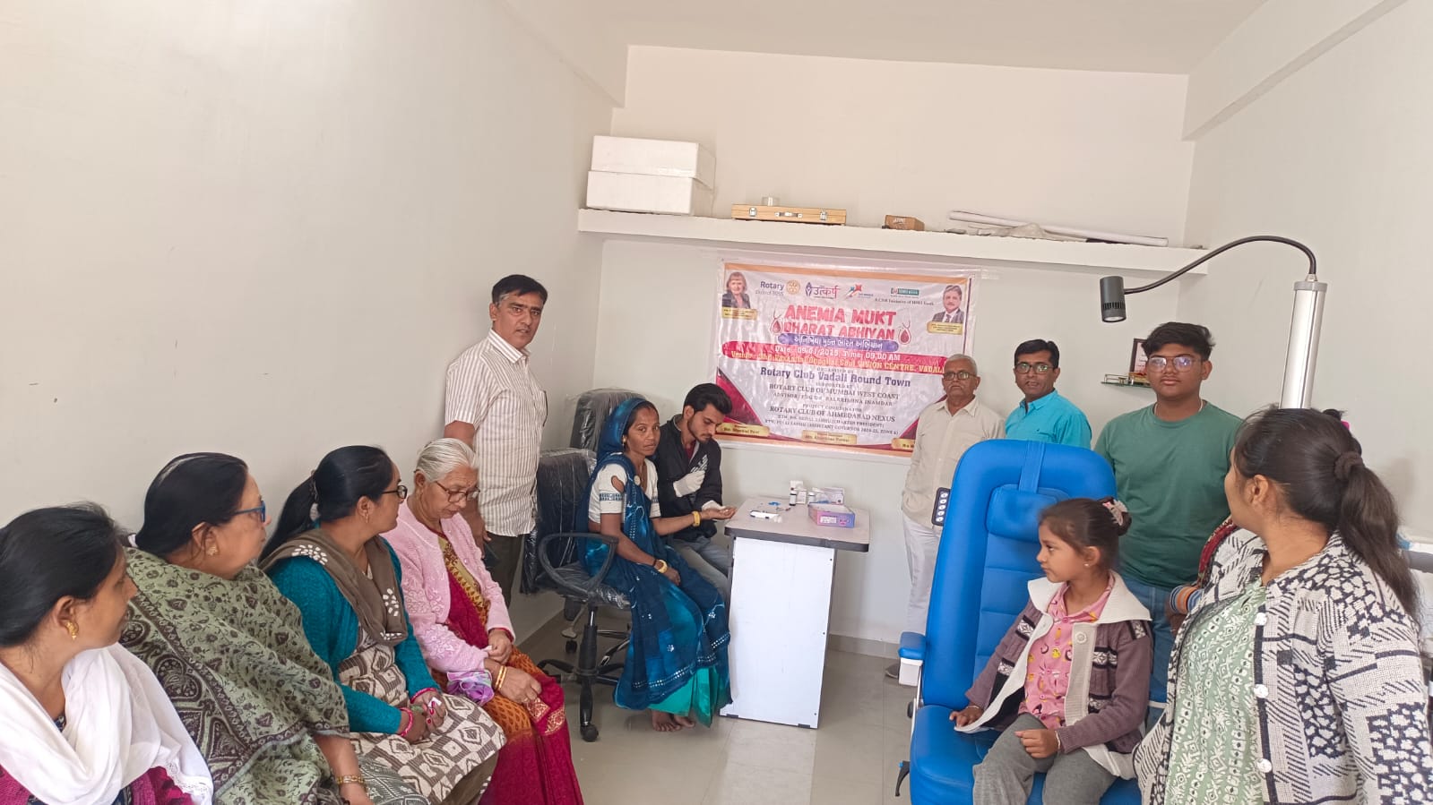 A Free Hemoglobin Checkup Camp, conducted under the Anemia Free India initiative, was successfully organized at Vasant Kumar Bhogilal Sony Vision Center