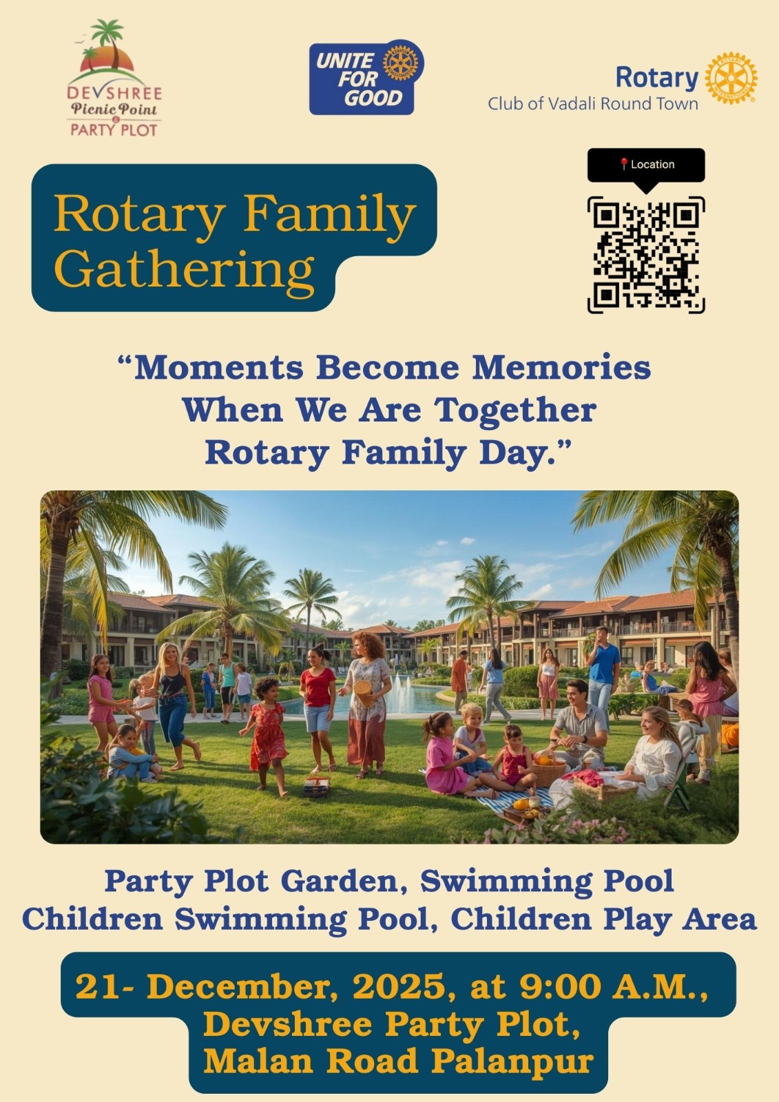 The Palanpur Get-Together was organized to strengthen friendship, fellowship, and collaboration among participants in a warm and cheerful atmosphere. The gathering brought together members, families, and guests, providing an excellent opportunity to recon